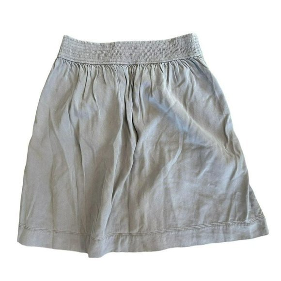 Aritzia Wilfred Gabrielle Gray Pull On Elastic Waist Skirt Womens XS - Picture 2 of 5